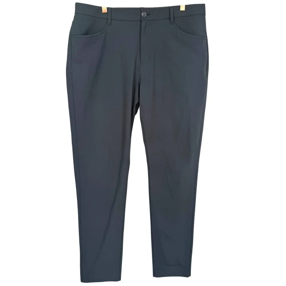 Vuori Men's Meta Pants Athletic Slim Fit 5 Pocket Performance Gray V430L Size 36